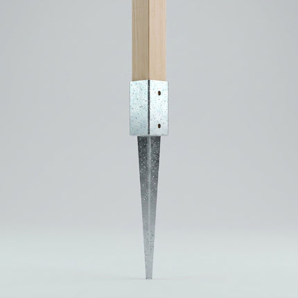 4 nerūsējošā tērauda iebraucamo stabu enkuru komplekts, 81 x 750 mm