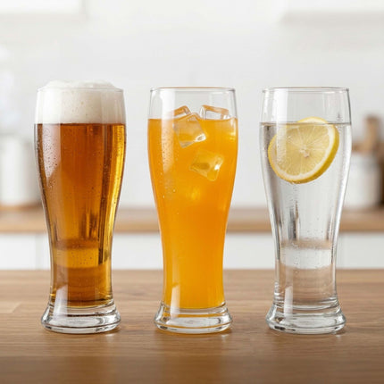 6 caurspīdīgu alus glāžu komplekts, 460 ml, mazgājams trauku mazgājamā mašīnā