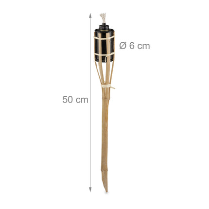 8 dārza lukturīšu komplekts 50 cm