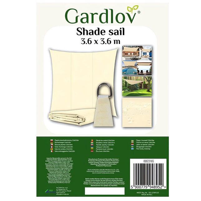 Ēnu bura 3,6x3,6m Gardlov 23165