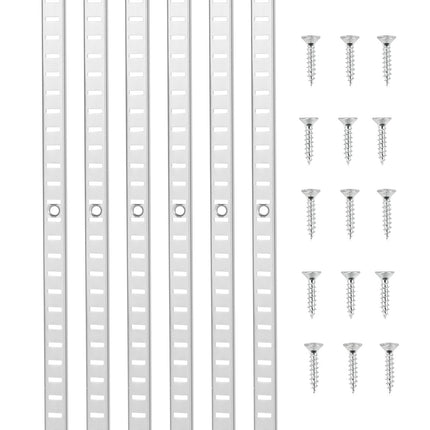 Shelf Pilaster Strips 72.7 Inch, 20 Pack With Screws