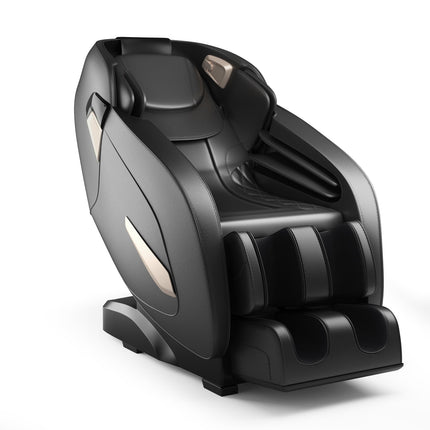 Šiatsu masāžas krēsls, regulējams, Bluetooth, melns, 143x77x111 cm