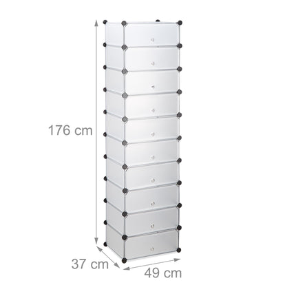 Apavu plaukts 10 līmeņos