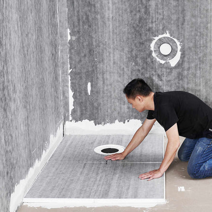 Shower Pan Kit 60 x 38 in, 160mm Offset Drain, EPS