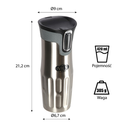 Sudraba termokrūze, izolēta, 500ml