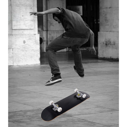 Skeitbords Mini Cruiser, 20x79cm, melns, koka klājs