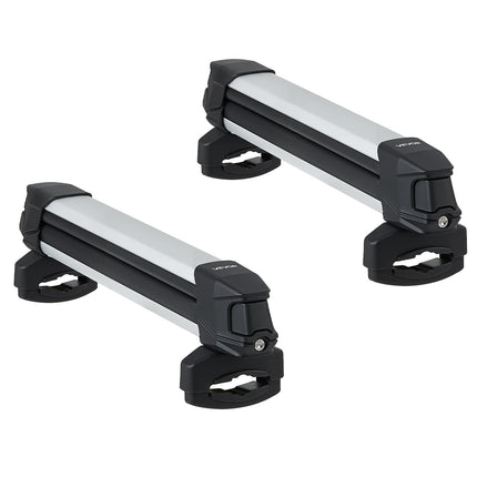 Ski and Snowboard Roof Rack, 4 Skis or 2 Boards, Lock