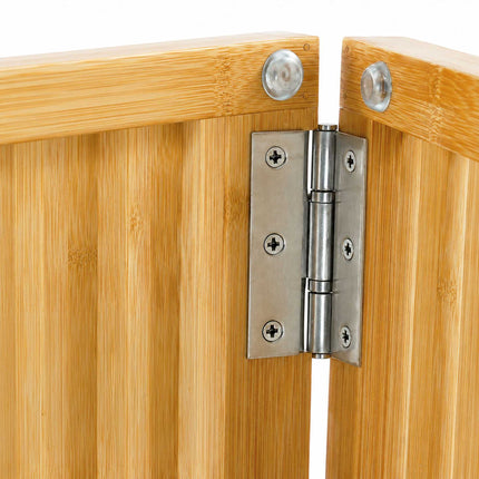 Slatted Bamboo Bath Mat with Non-Slip Underside, 59.5 x 39 cm, Natural