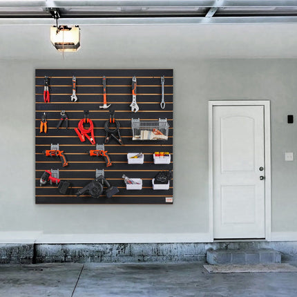 Slatwall Panels, 24 x 48 in Black MDF, Set of 2