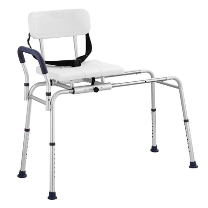 Sliding Tub Transfer Bench, Height Adjustable, 400 Lb Capacity
