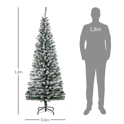 Tieva mākslīgā Ziemassvētku eglīte ar sniegu, 180 cm, zaļa