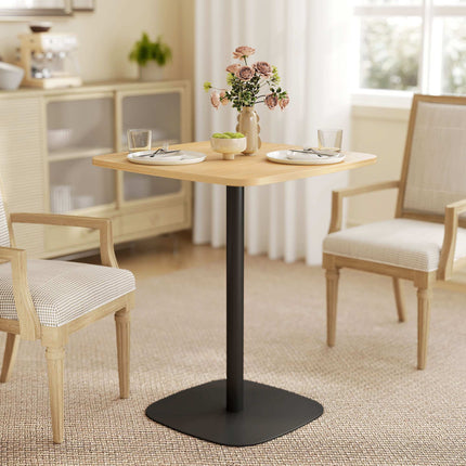 Mazs ēdamgalds, 60 cm kvadrātveida, MDF virsma, tērauda pamatne