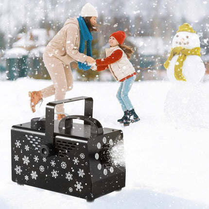 Snow Machine 900W with LED Light, Remote, 1L Tank