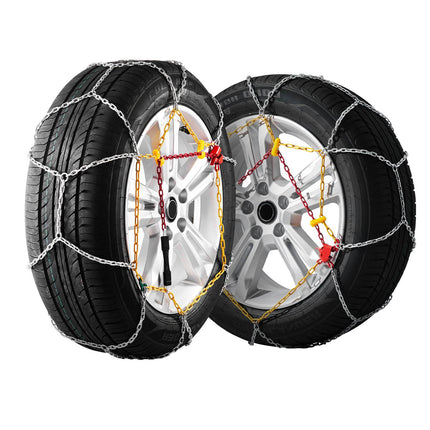 Snow Tire Chains, 2-Pack Manganese Steel, 15–18 in