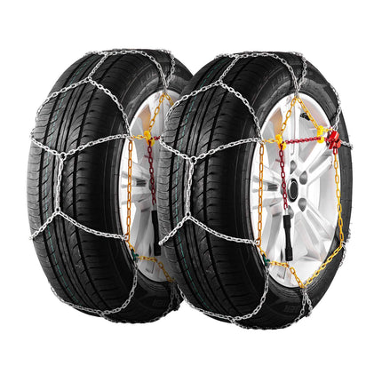 Snow Tire Chains, 2-Pack Manganese Steel, 15–18 in