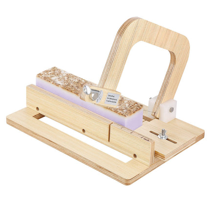 Soap Cutter, 0–2 Inch Adjustable Wooden Wire Slicer