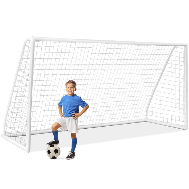 Futbola vārti 365x182 cm ar izturīgu tīklu un mietiņiem