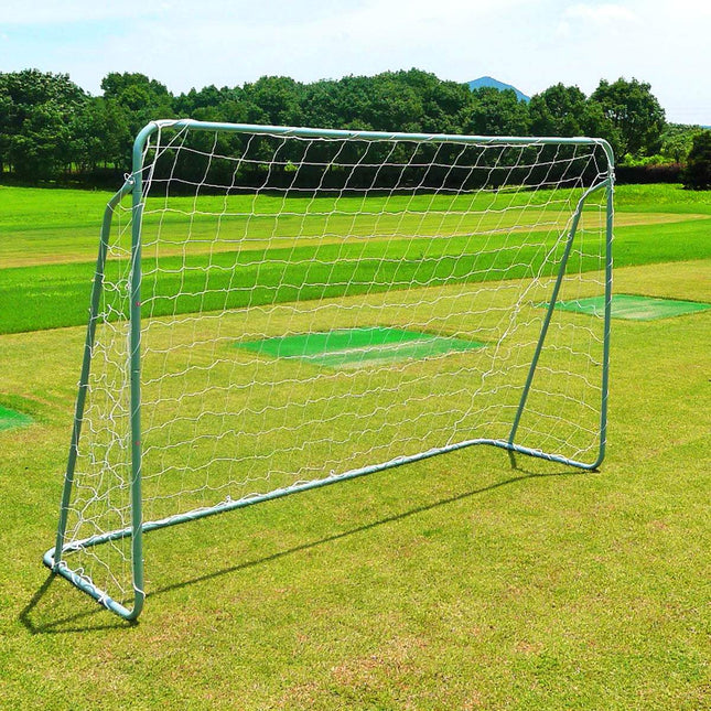 Futbola vārti ar tīklu, tērauda rāmis, 240 cm
