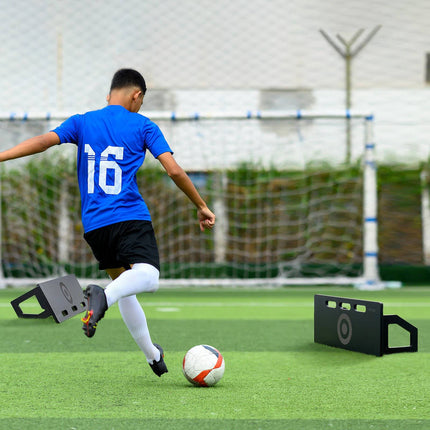 Soccer Rebounder Board 32 x 12, Foldable 2-Angle, HDPE