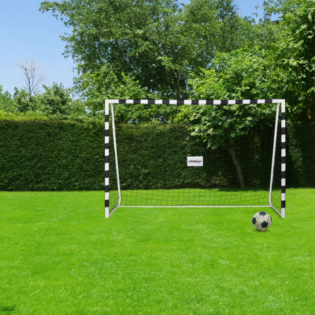 Futbola vārti baltā metāla XXL krāsā