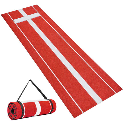 Softball Pitching Mat 10x3 ft With Rubber, Non-Slip Backing