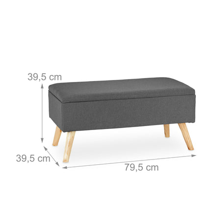 Soft bench with storage