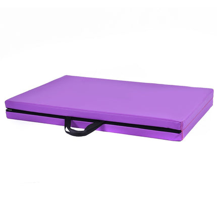 Mīksts grīdas paklājiņš vingrošanas paklājiņš jogas paklājiņš saliekams paklājiņš vingrošanas paklājiņš 180x60x4cm - violets