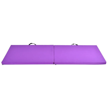 Mīksts grīdas paklājiņš vingrošanas paklājiņš jogas paklājiņš saliekams paklājiņš vingrošanas paklājiņš 180x60x4cm - violets