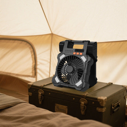 Solar Camping Fan 20000mAh, LED Lantern, 8-Inch