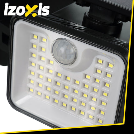 Saules dārza lampa 180 LED ar kustības sensoru, IP65