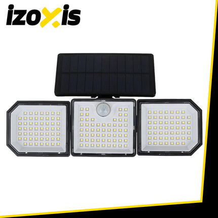 Saules lampa 167 LED, 500lm, kustības sensors, tālvadības pults
