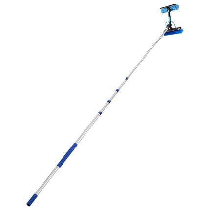 Solar Panel Cleaning Kit, 24 Ft Water Fed Pole, Soap Brush