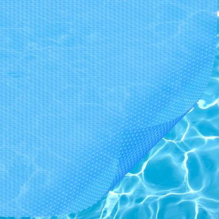 Solar Pool Cover, 28 x 14 ft Rectangle, 12 Mil Blue