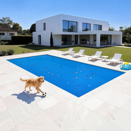 Solar Pool Cover 36 x 18 ft, 8 Mil Bubble PE Blue