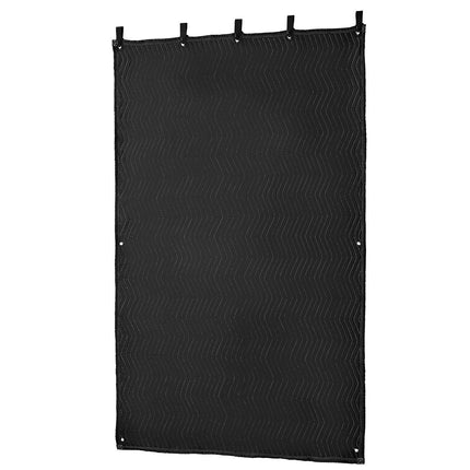 Soundproof Blanket with Grommets, 80 x 48 in, Black