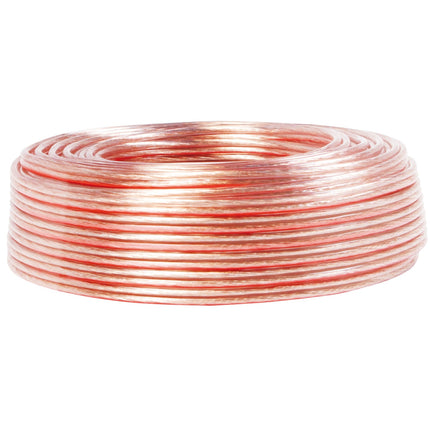Speaker cable 2x0.75 100m Transparent