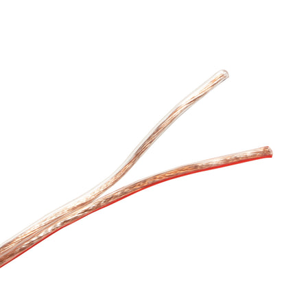 Speaker cable 2x0.75 25m Transparent