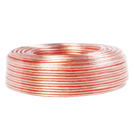 Speaker cable 2x0.75 25m Transparent