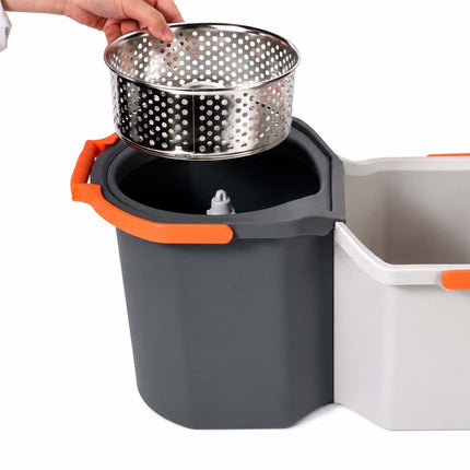 Groza mopa komplekts ar spaini, 2 nodalījumi, 7,5 l tilpums