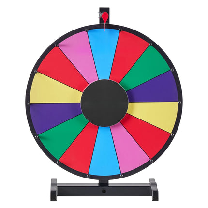 Spinning Prize Wheel, 18 In, 14 Slots, Dry Erase Stand