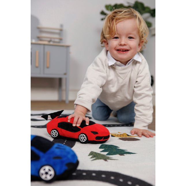 Sports car, red