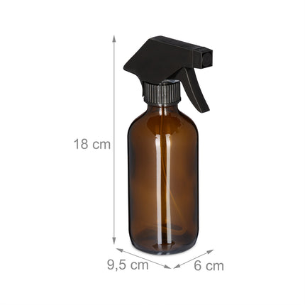 Stikla smidzinātāja pudele 230 ml 6 gabalu komplekts