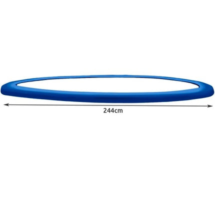 Atsperu pārsegs 244 cm batutam - zils