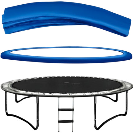 Atsperu pārsegs 244 cm batutam - zils
