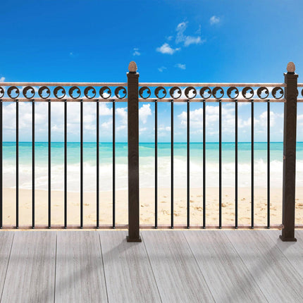 Square Aluminum Stair Balusters, 44 in, 31 Pack