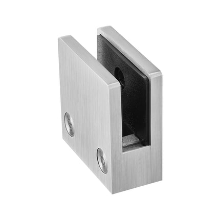Square Glass Clamps, 4-Pack, 304 Steel, 8–12mm