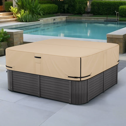 Square Hot Tub Cover 90x90x20 In, Waterproof 600D