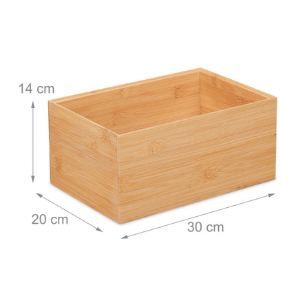 Stackable Bamboo Storage Box