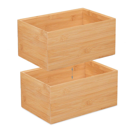 Stackable Bamboo Storage Box