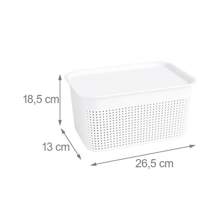 Sakraujamas uzglabāšanas kastes ar vākiem, 6 gab. komplekts, ventilējamas